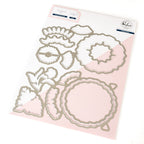 Pinkfresh Studio Floral Kaleidoscope Stamps Dies And Stencils Bundle 266225