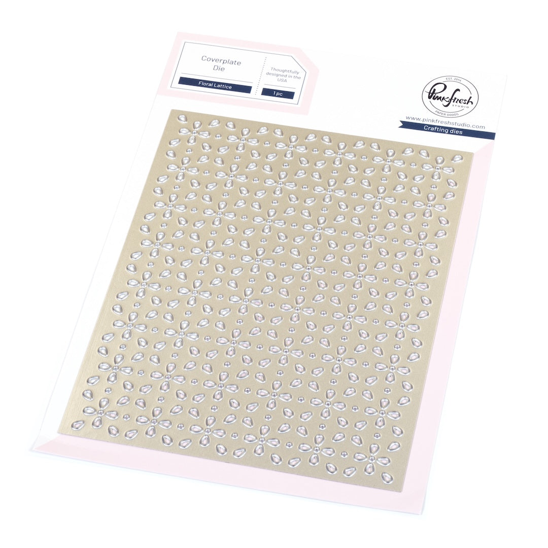 Pinkfresh Studio Floral Lattice Coverplate Die 300725