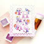Pinkfresh Studio Floral Lattice Coverplate Die 300725 Thanks Card