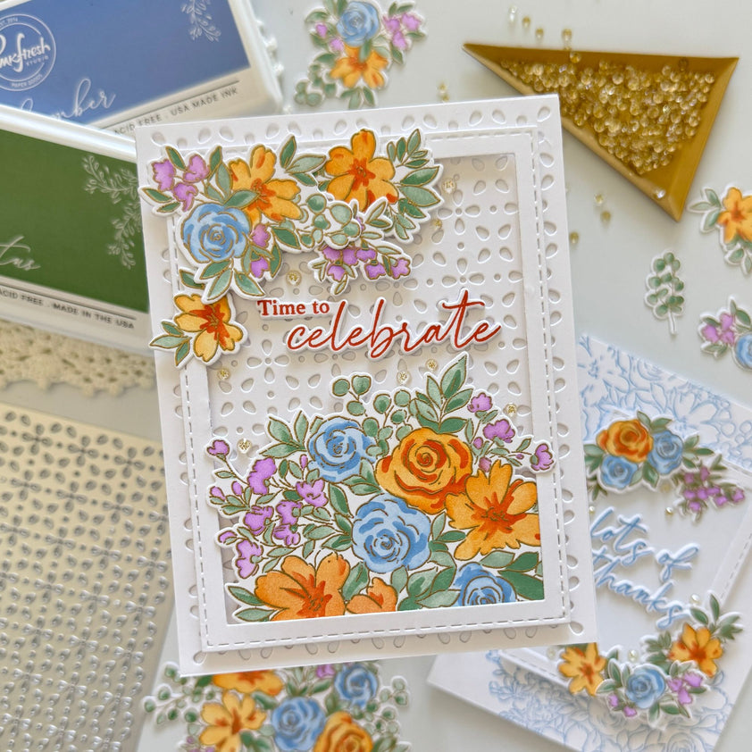 Pinkfresh Studio Floral Lattice Coverplate Die 300725 – Simon Says Stamp