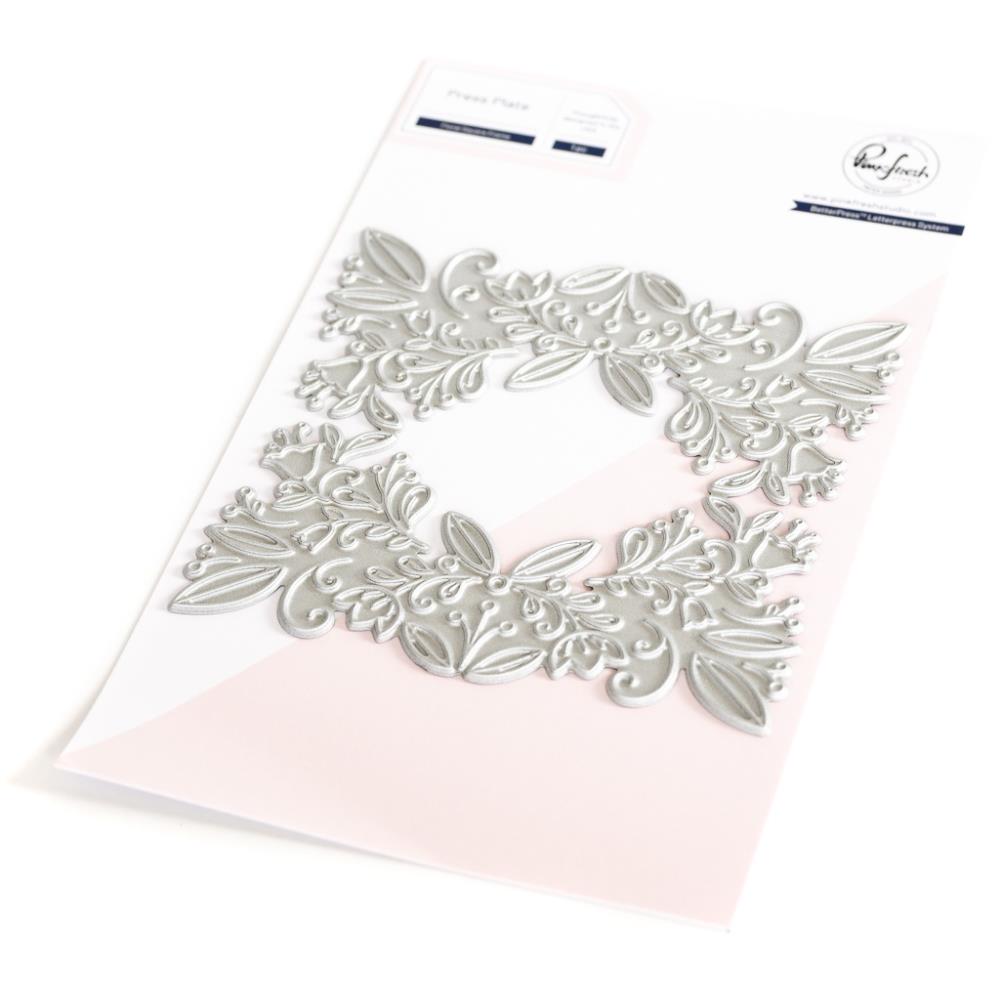 Pinkfresh Studio Floral Square Frame Press Plate 217723