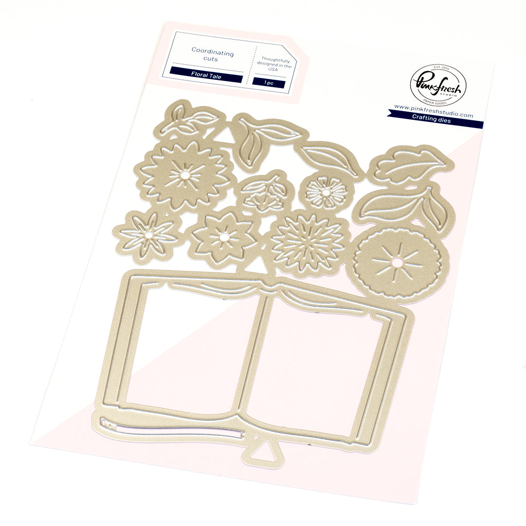 Pinkfresh Studio Floral Tale Die And Stencils Bundle 309825 Coordinating Cuts
