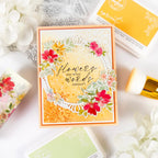 Pinkfresh Studio Flowers For The Soul Clear Stamps 270025 Flowers Say What Words Cannot Card