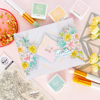 Pinkfresh Studio Flowers For The Soul Clear Stamps 270025 Take Time For Yourself Card