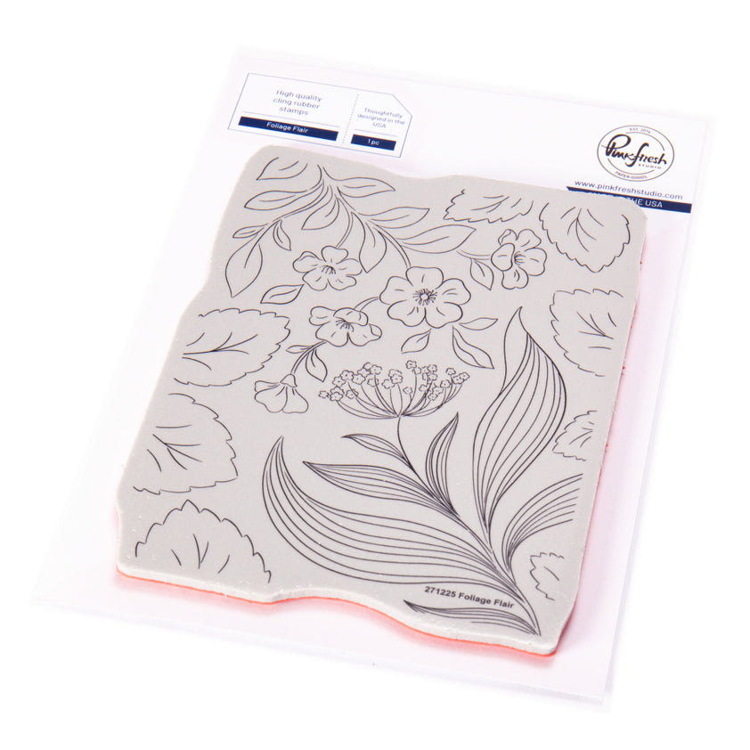 Pinkfresh Studio Foliage Flair Stamp Die And Stencils Bundle – Simon ...