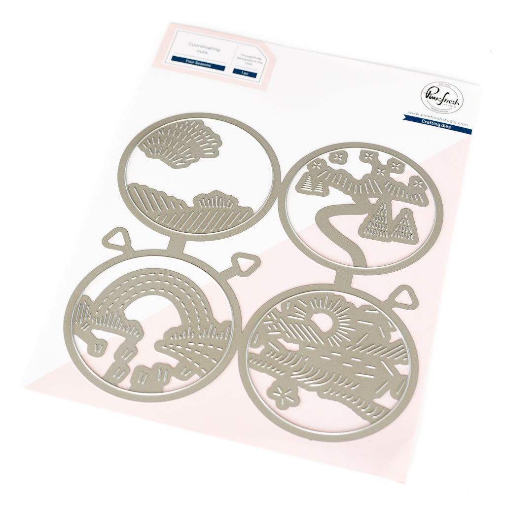 Pinkfresh Studio Four Seasons Die And Stencil Bundle 266625