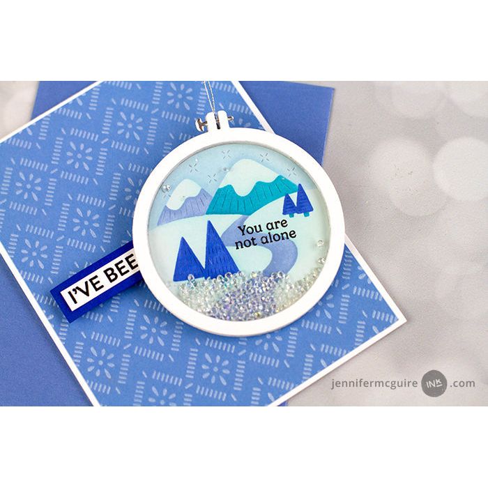 Pinkfresh Studio Four Seasons Die And Stencil Bundle You Are Not Alone Card | color-code:ALT05