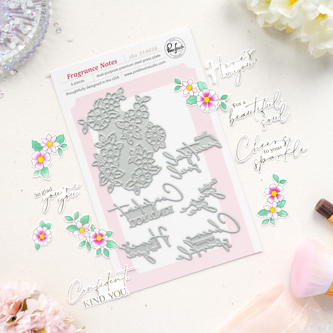 Pinkfresh Studio Fragrance Notes Press Plates 314626