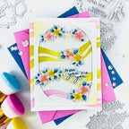 Pinkfresh Studio Fragrance Notes Stencils 314526 So Glad You're You Card