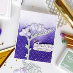 Pinkfresh Studio Freesia Flourish Dies 300125 Grateful For Your Kindness Card