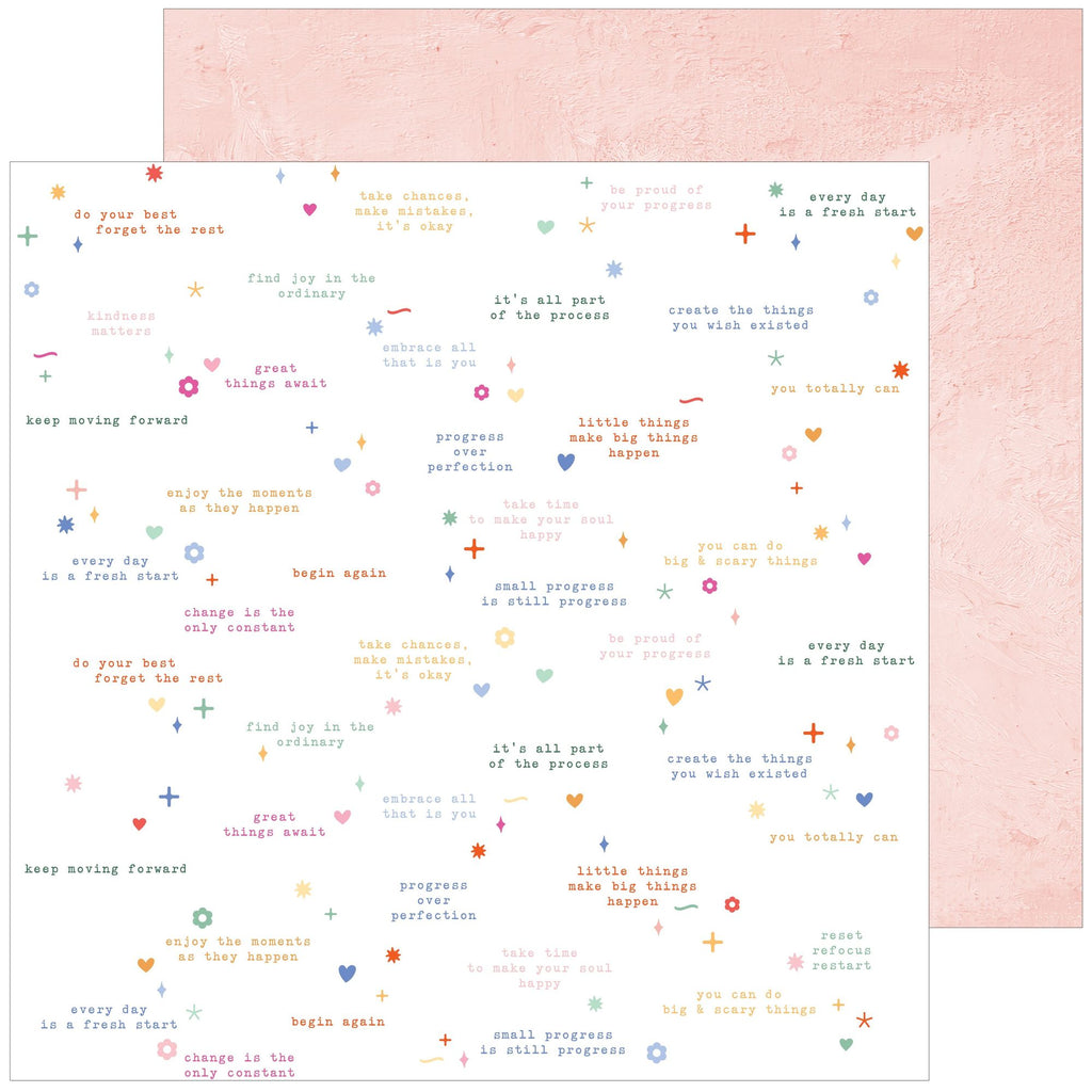 Pinkfresh Studio Fresh Start 12 x 12 Paper Pack 318526 Fresh Start