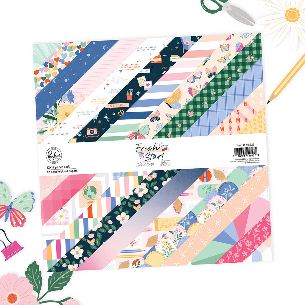 Pinkfresh Studio Fresh Start 12 x 12 Paper Pack 318526 Product Image