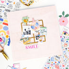 Pinkfresh Studio Fresh Start Enamel Shapes 320726 So Much To Smile About Layout
