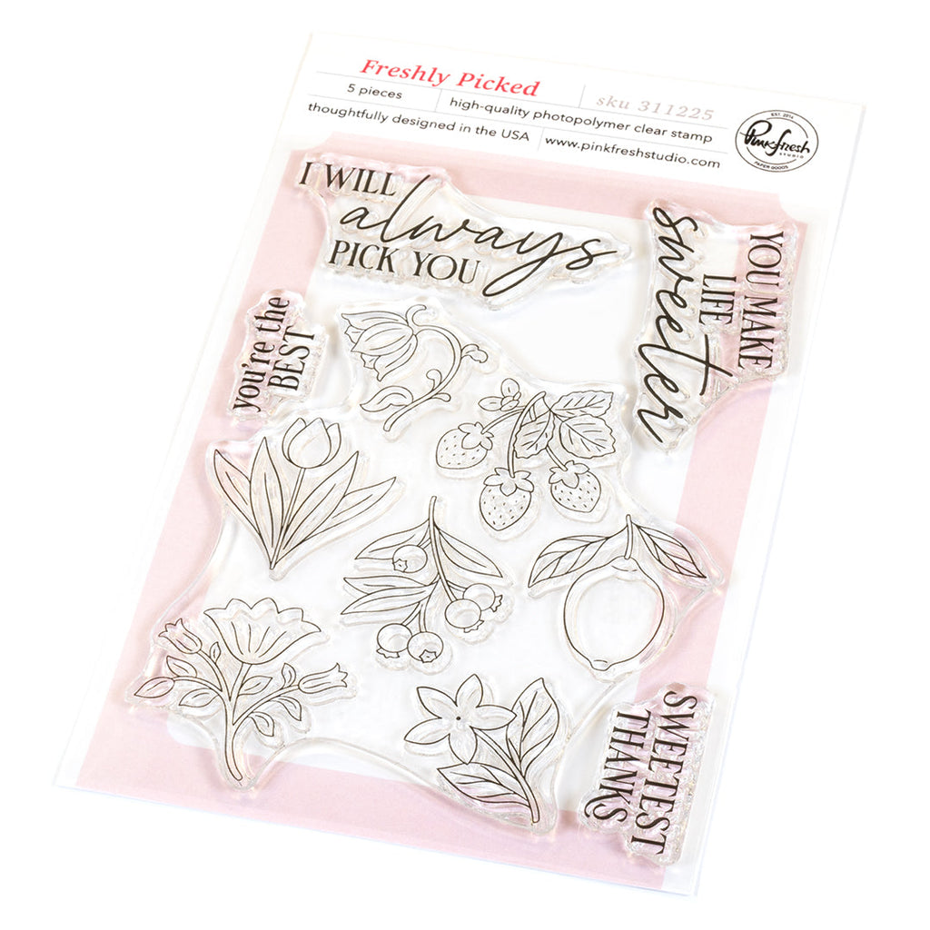 Pinkfresh Studio Freshly Picked Clear Stamps 311225