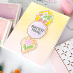 Pinkfresh Studio Freshly Picked Clear Stamps 311225 Sweetest Thanks Card