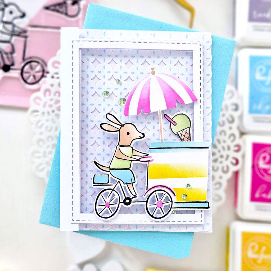 Pinkfresh Studio Gelato On The Go Clear Stamps 279125 Summer Ice Cream