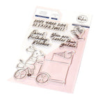 Pinkfresh Studio Gelato On The Go Stamps Dies And Stencil Bundle 279125