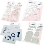 Pinkfresh Studio Good Times Stamps Dies Stencils And Press Plates Bundle