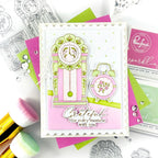 Pinkfresh Studio Good Times Stamps Dies Stencils And Press Plates Bundle Grateful For Every Moment With You