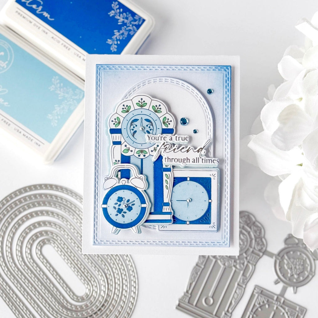 Pinkfresh Studio Good Times Stencils 273225 True Friend Card