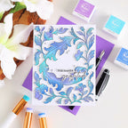 Pinkfresh Studio Grace and Gratitude STAMPtember Exclusive Stamps Dies and Stencils Lush Floral Card Michelle Short