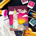 Pinkfresh Studio Guiding Light Press Plates 277825 Thanks For Always Showing The Way Card