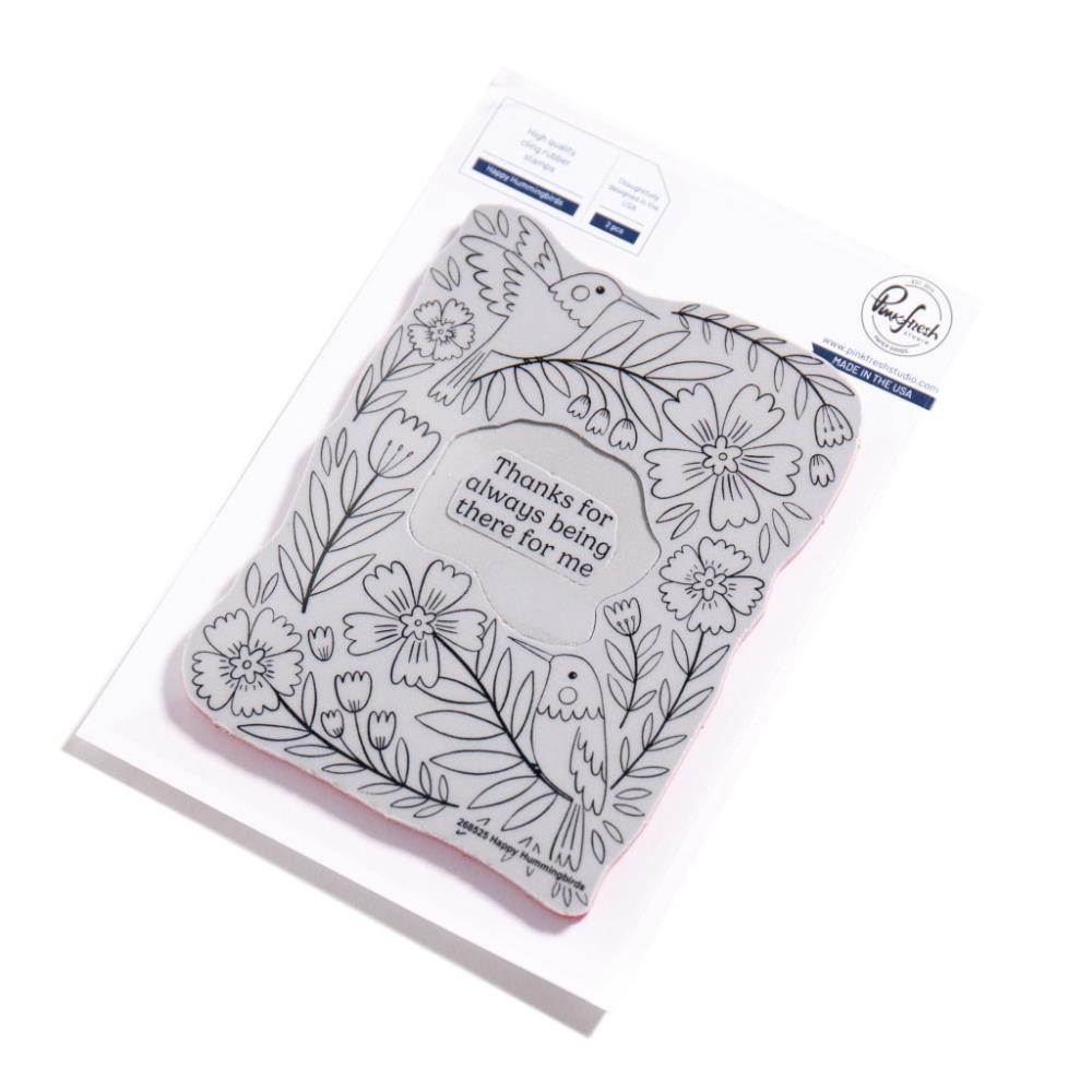 Pinkfresh Studio Happy Hummingbirds Cling Stamps 268525