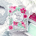 Pinkfresh Studio Happy Hummingbirds Press Plate 270925 May Your Day Be Full Of Joy Card