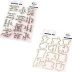 Pinkfresh Studio Heartfelt Chapters Clear Stamps And Dies Bundle