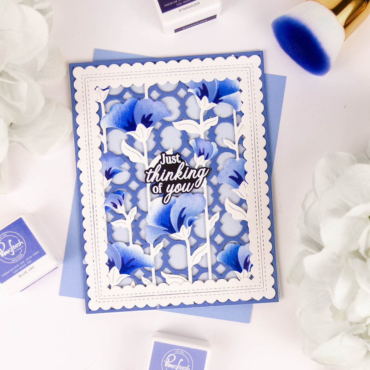 Pinkfresh Studio Heartfelt Chapters Clear Stamps And Dies Bundle Rachel Alvarado Card
