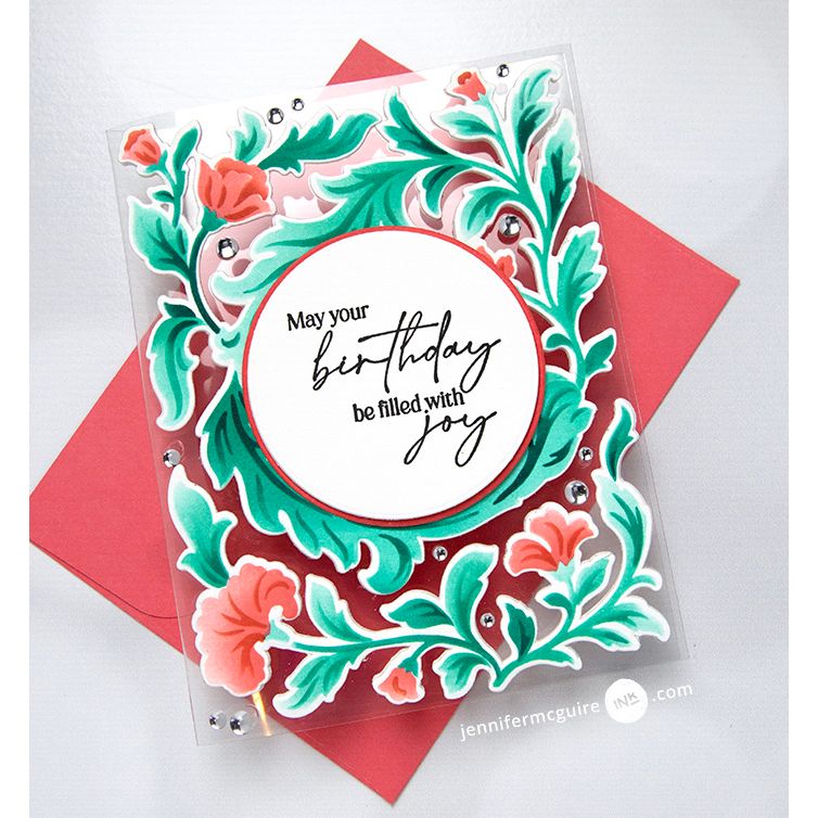 Pinkfresh Studio Heat-Resistant Acetate Sheets pf189es Birthday Joy Card | color-code:ALT09
