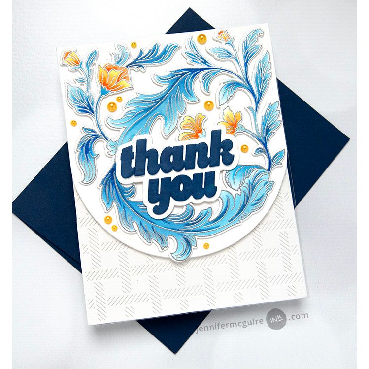 Pinkfresh Studio Heat-Resistant Acetate Sheets pf189es Thank You Clear Card | color-code:ALT07