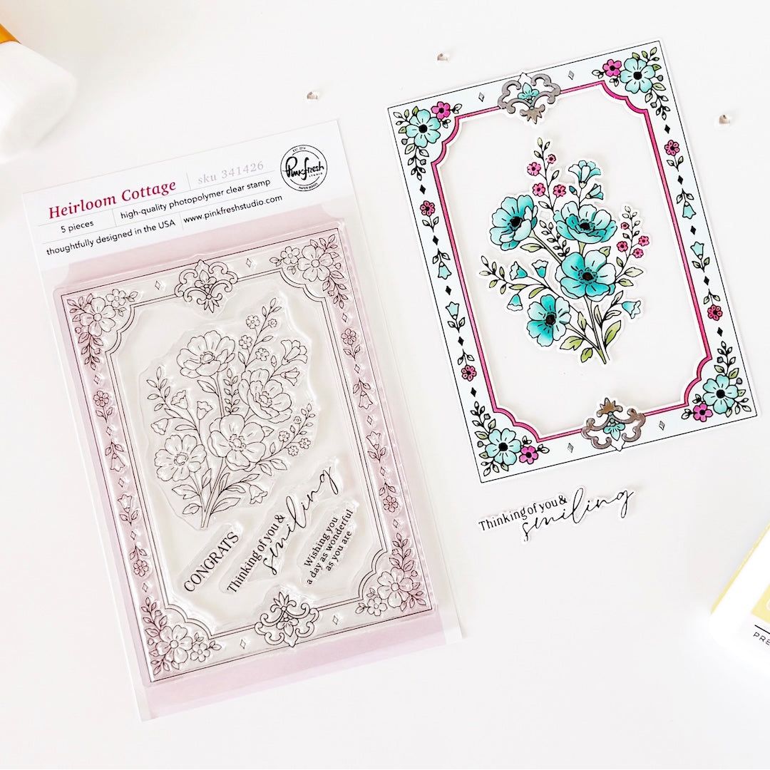 Pinkfresh Studio Heirloom Cottage Clear Stamps 341426