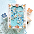 Pinkfresh Studio Heirloom Cottage Clear Stamps 341426 Congrats Card