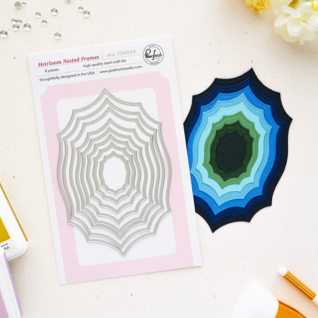 Pinkfresh Studio Heirloom Nested Frames Dies 330926