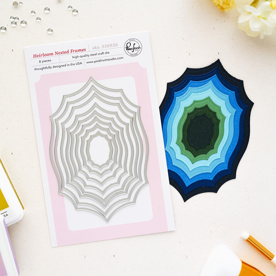 Pinkfresh Studio Heirloom Nested Frames Dies 330926