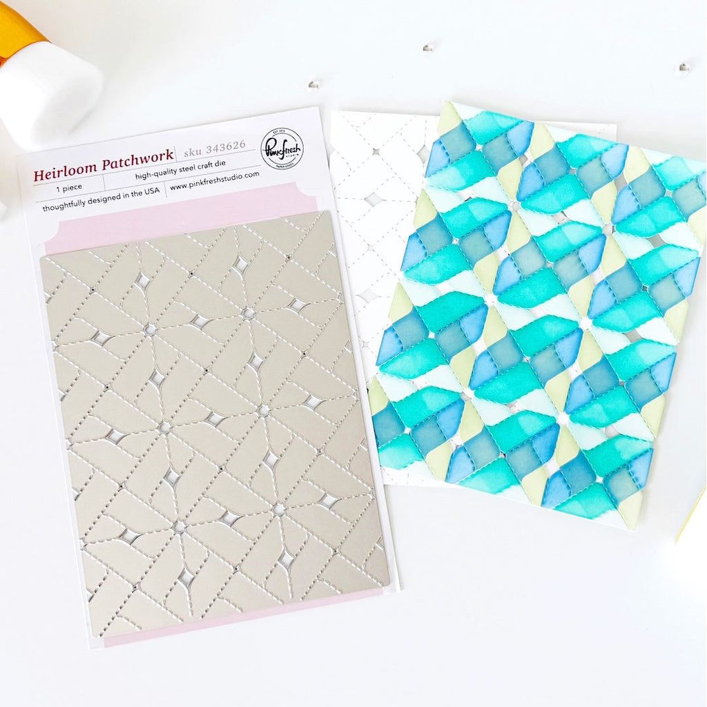 Pinkfresh Studio Heirloom Patchwork Coverplate Die 343626