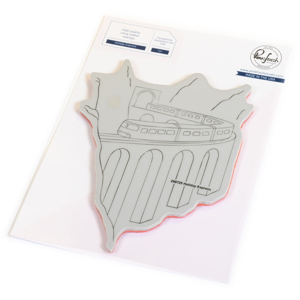 Pinkfresh Studio Holiday Express Cling Stamp 290725