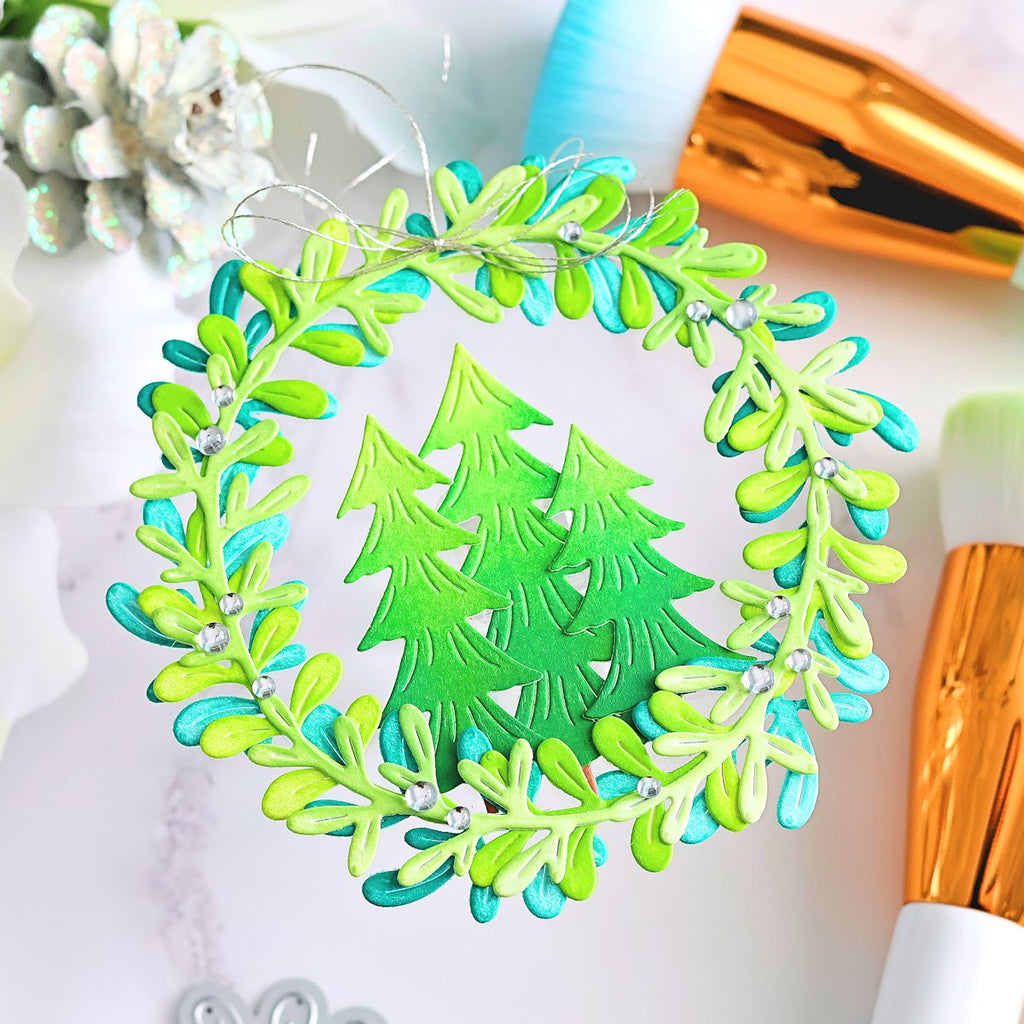 Pinkfresh Studio Holiday Express Die 290825 Christmas Tree Card