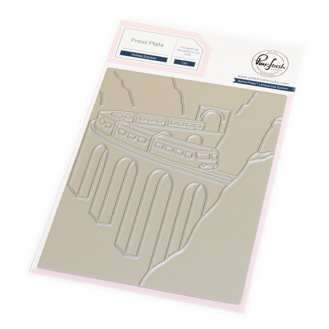 Pinkfresh Studio Holiday Express Press Plate 291025