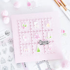 Pinkfresh Studio Holiday Treasures Dies 332826 Peace Love And Joy Card