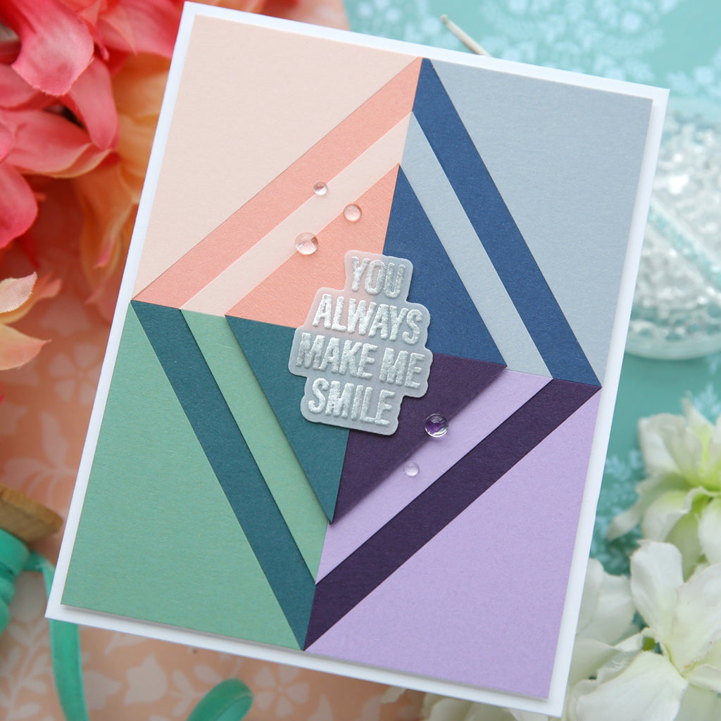 Pinkfresh Studio Ice Clear Drops pf121es Diamond Pattern Card | color-code:ALT03