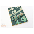 Pinkfresh Studio Interlaced Diamonds Press Plate 260024 Thank You Card | color-code:ALT02