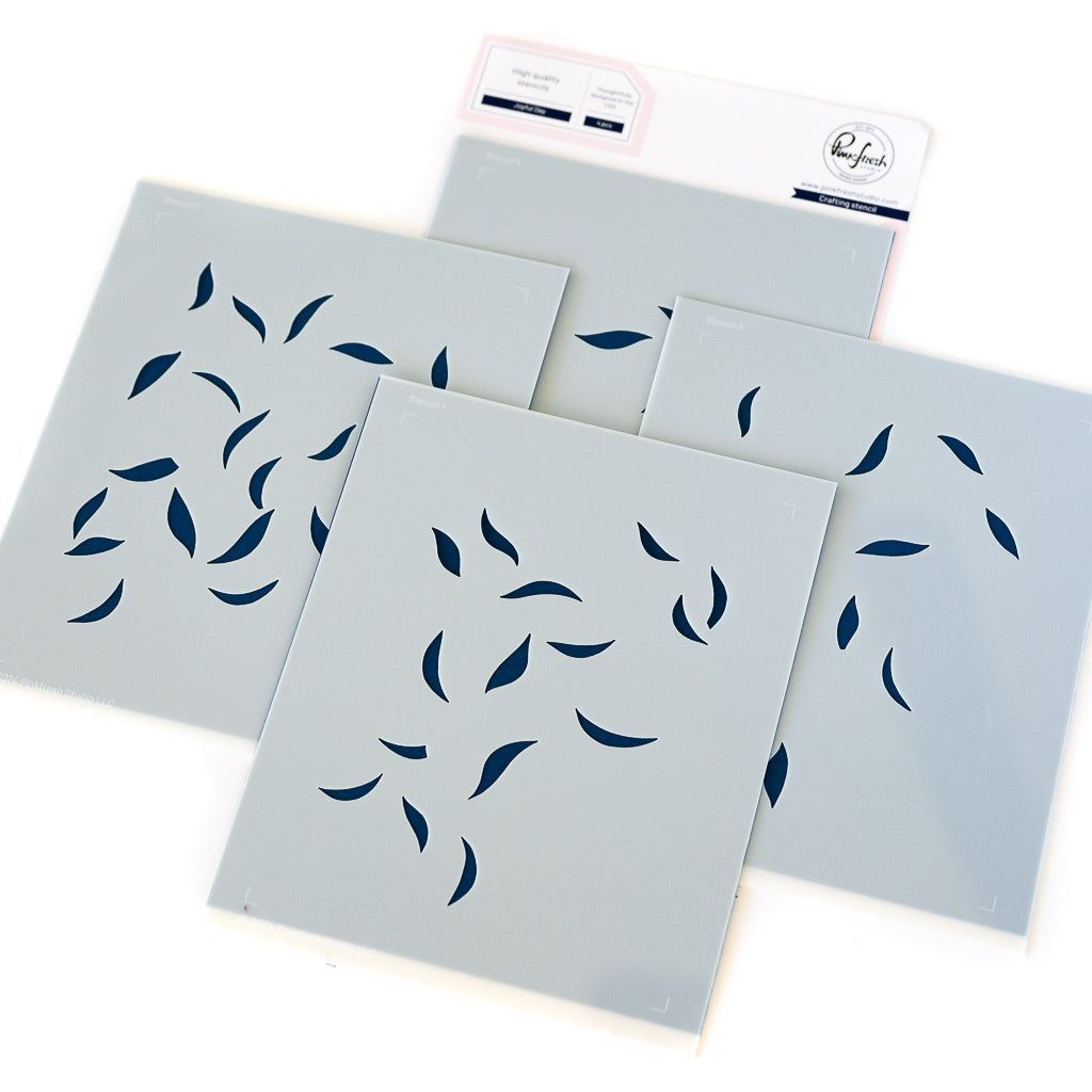 Pinkfresh Studio Joyful Day Stencils 244524