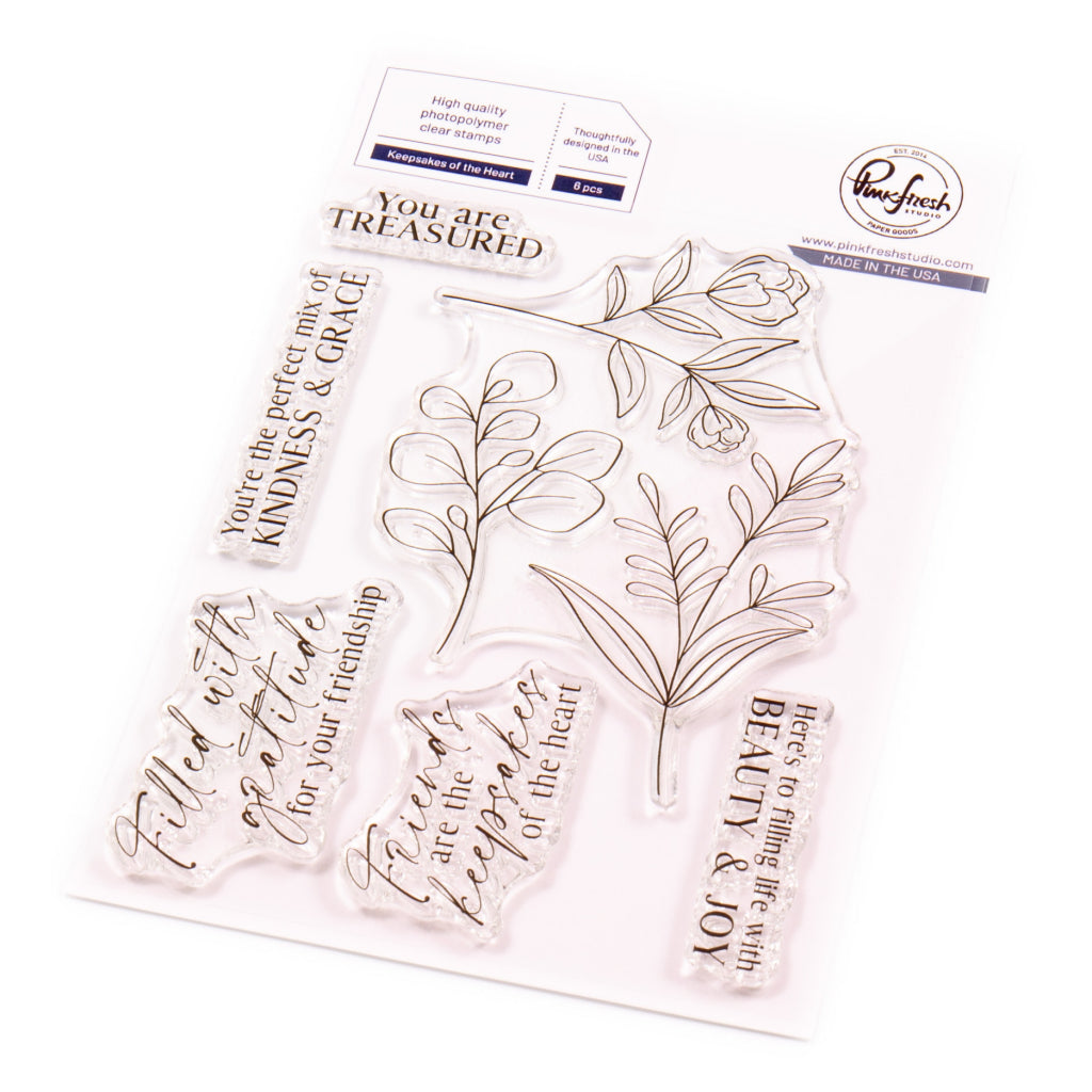 Pinkfresh Studio Keepsakes Of The Heart Clear Stamps 274125
