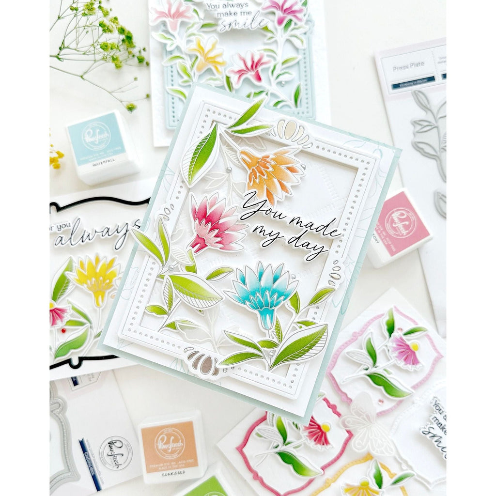 Pinkfresh Studio Kindness In Bloom Clear Stamps 256824 You Made My Day Card | color-code:ALT02