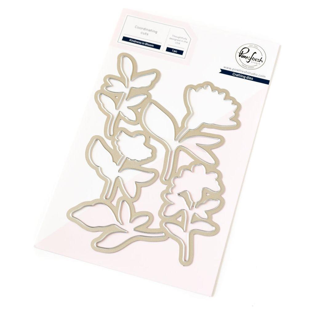 Pinkfresh Studio Kindness In Bloom Stamps Die Stencils And Press Plate Bundle Diecutting Set