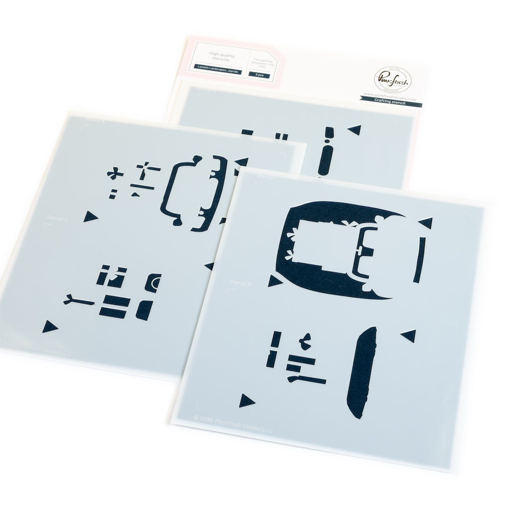 Pinkfresh Studio Lantern Landscapes Dies And Stencils Bundle_b_292725