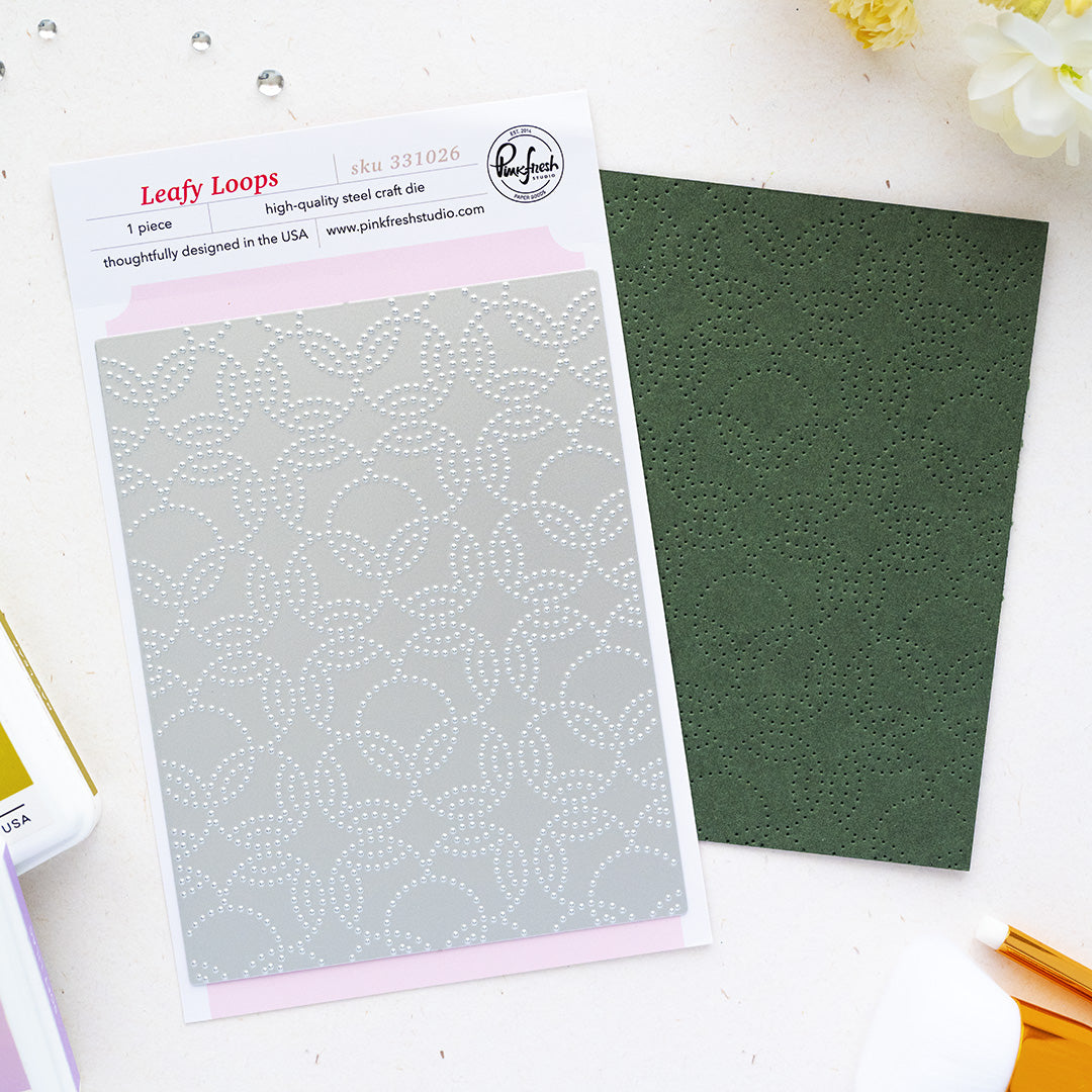 Pinkfresh Studio Leafy Loops Coverplate Die 331026