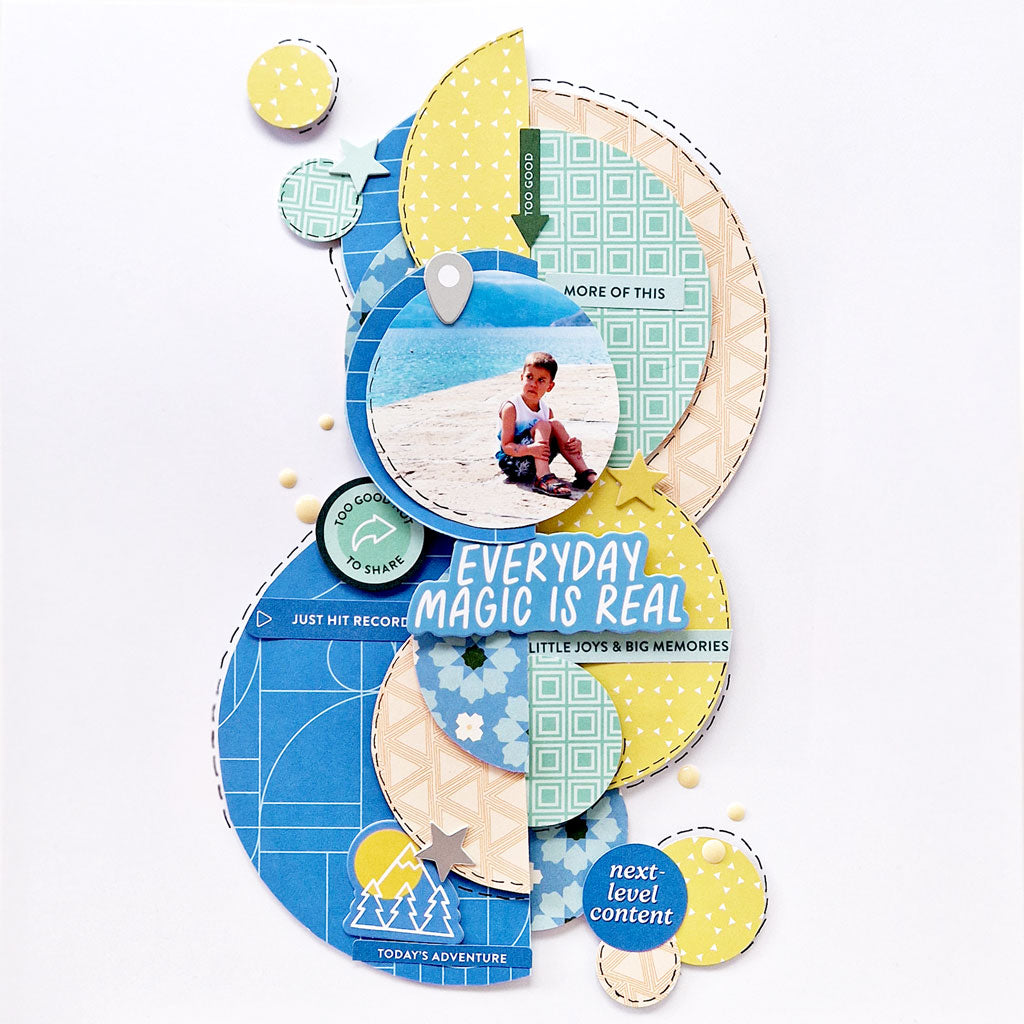 Pinkfresh Studio Legendary 12 x 12 Paper Pack 285025 Magic Is Real Layout